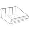 Azar Displays 11.5"W x 12"D x 5.75"H Divider Bin, PK4 556130 - alternate 2